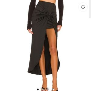 Superdown Marie Midi Skirt in Black - XS